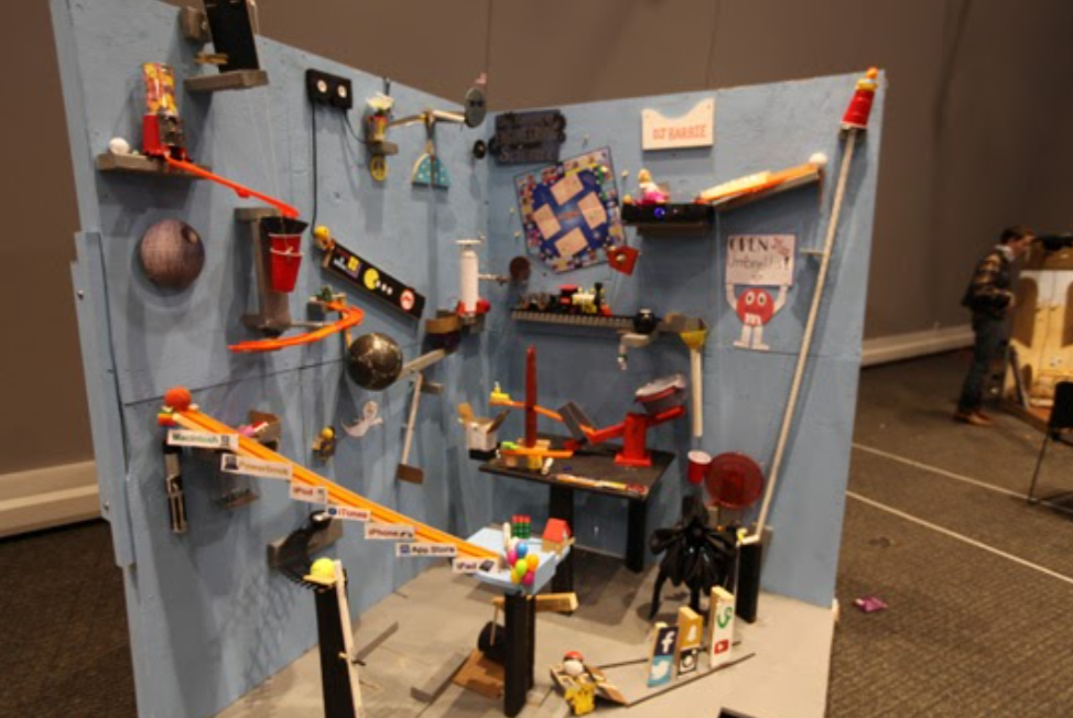 Corporate team building can be fun through building your own Rube Goldberg Machine