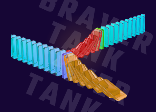 dominoes effect chain reaction